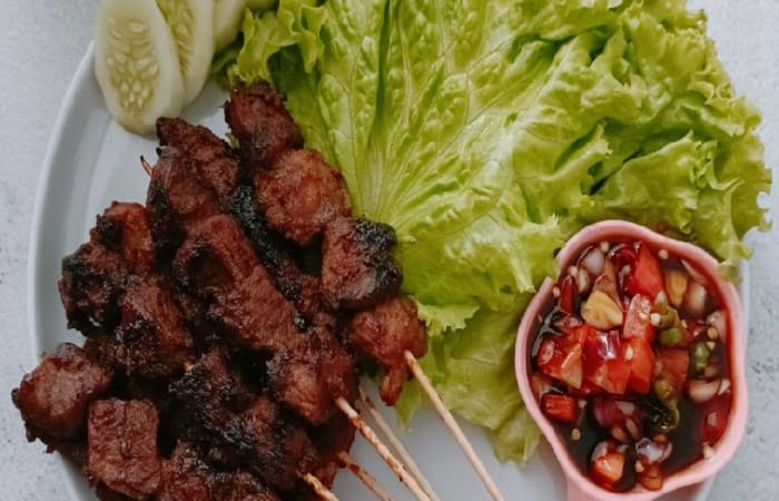Resep Sate Daging Sapi Teflon Sambal Kecap Paling Mudah dan Enak