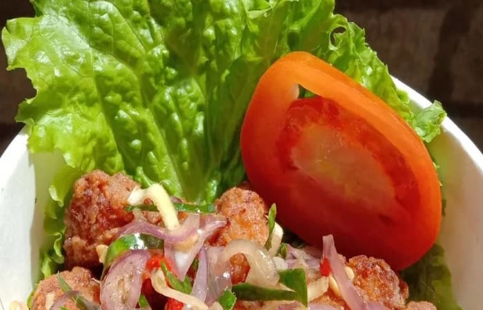 Resep Rice Bowl Chicken Popcorn Sambel Matah (nasi Daun Jeruk) Paling Praktis dan Simple