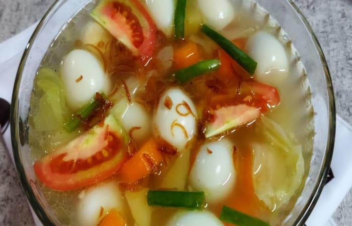 Resep Sop Telur Puyuh Favorit Bunda