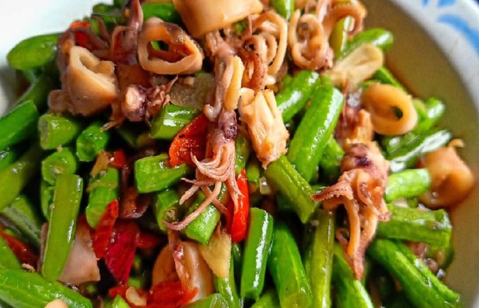 Resep Tumis Cumi Asin Buncis Rasanya Maknyus