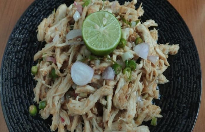 Resep Ayam Suwir Sambal Matah Rasanya Maknyus