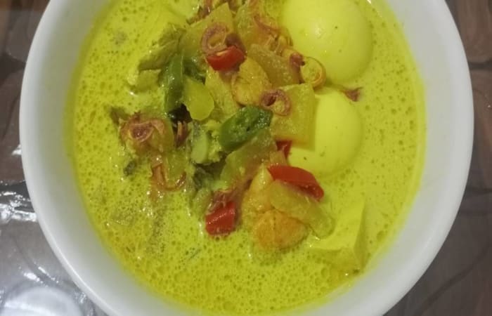 Resep Lodeh Ayam Udang Telur Kulit Semangka Paling Praktis dan Simple