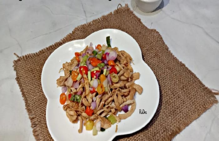 Resep Ayam Suwir Sambal Matah Paling Praktis dan Simple