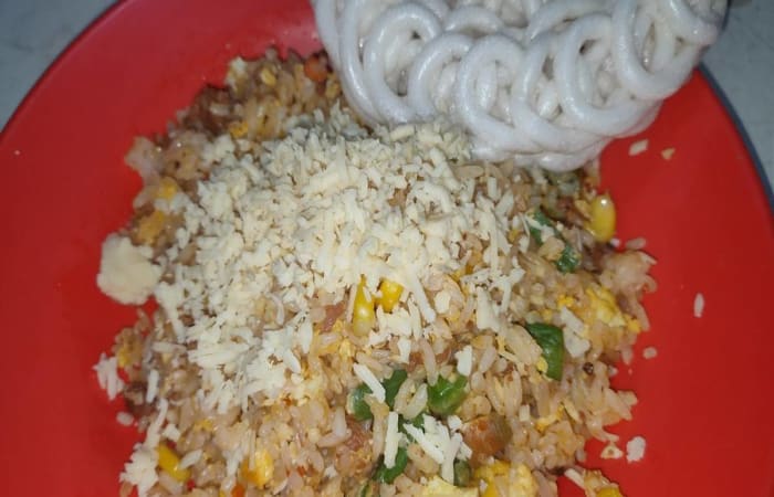 Resep Nasi Goreng Kornet Keju Sederhana Paling Mudah dan Enak