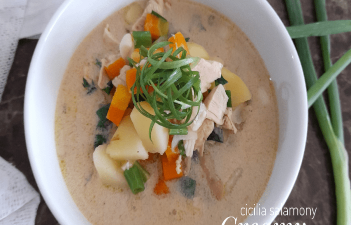Resep Creamy Chicken Soup Favorit Bunda