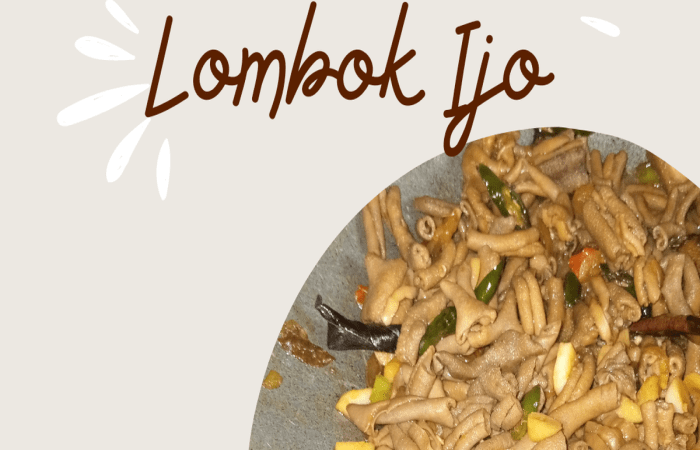 Resep Oseng Usus Lombok Ijo Paling Praktis dan Simple