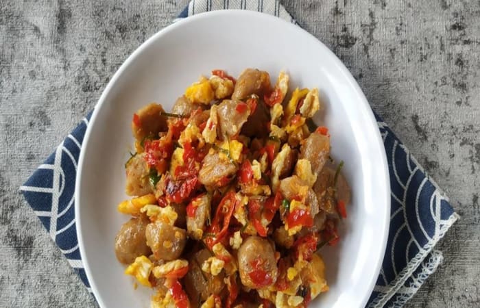 Resep Bakso &amp Telur Orak Arik Sambal Paling Mudah dan Enak