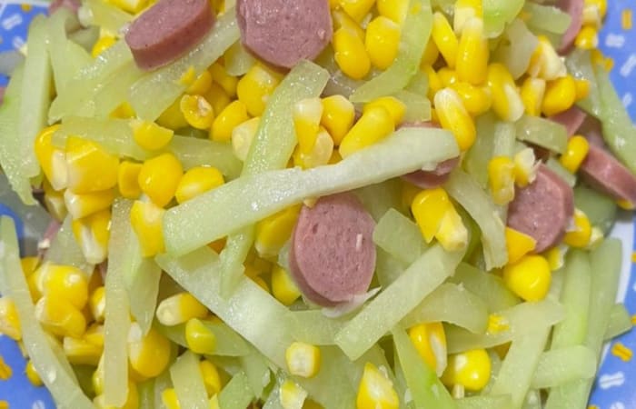 Resep Tumis Labu Jagung Sosis Rasanya Maknyus
