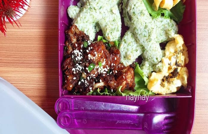 Resep Nasi Goreng Bayam (menu Bento) Dengan Bahan Sederhana