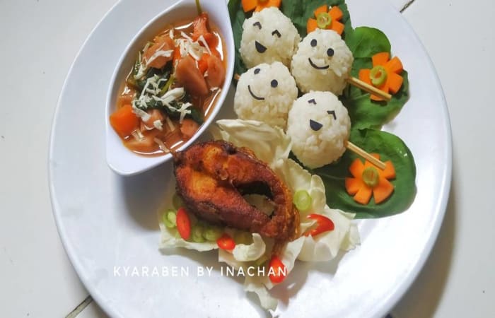 Resep Kyaraben Sate Nasi Dan Capjay Paling Mudah dan Enak