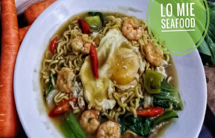 Resep Lo Mie Seafood Mudah dan Praktis Dihidangkan