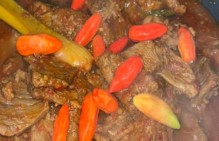 Resep 69) Oseng Mercon Daging Sapi Dengan Bahan Sederhana