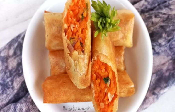 Resep Lumpia Wortel Ebi Dengan Bahan Sederhana