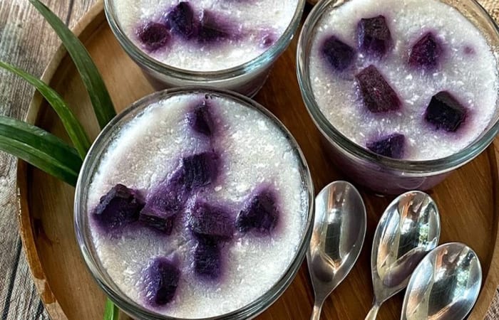 Resep Kue Lumpur Surga Ubi Ungu (glutee Free) Mudah dan Praktis Dihidangkan