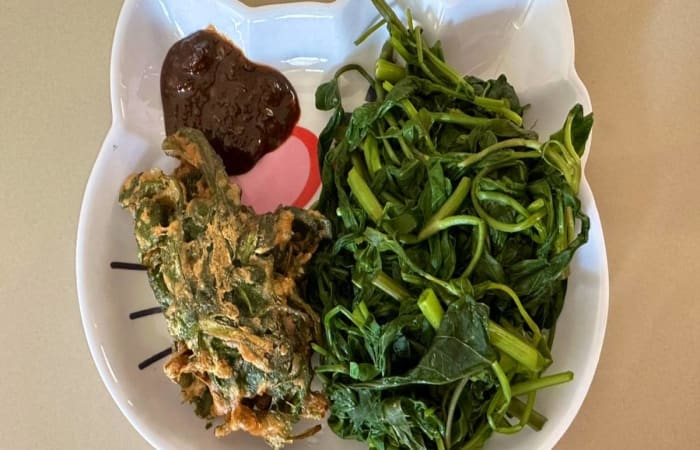 Resep Rujak Kangkung Sambal Asam By Irredesirre Favorit Bunda