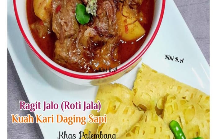 Resep Ragit Jalo (roti Jala) Kuah Kari Khas Palembang Favorit Bunda