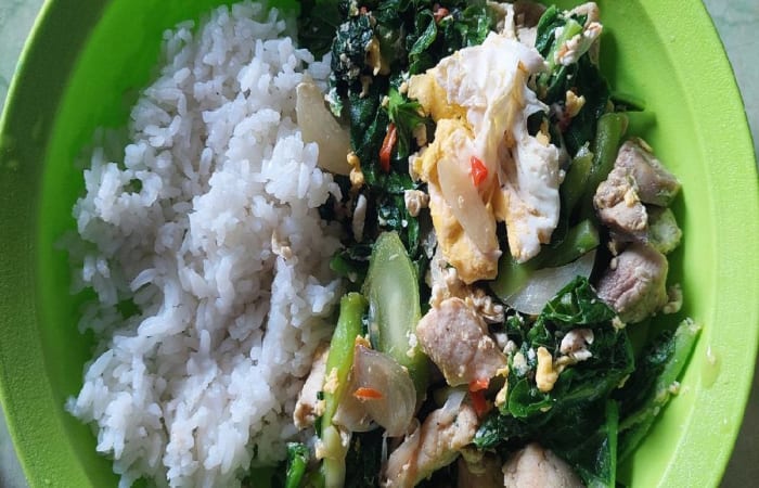 Resep idemenusehat (ayam, Telur, Kailan, Nasi) Paling Mudah dan Enak