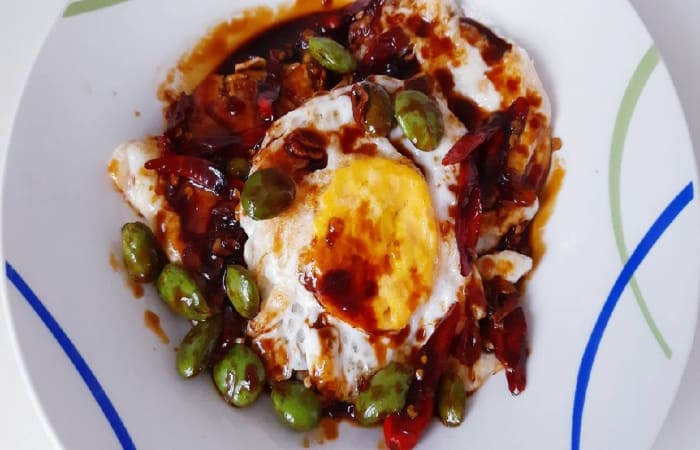 Resep Telor Ceplok Kecap Lombok Pete 575 Favorit Bunda