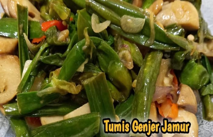 Resep Tumis Genjer Jamur Tauco Pedas Paling Mudah dan Enak
