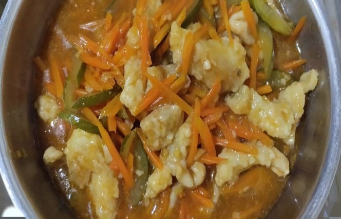 Resep Fillet Ayam + Ikan Dori Asem Manis Favorit Bunda