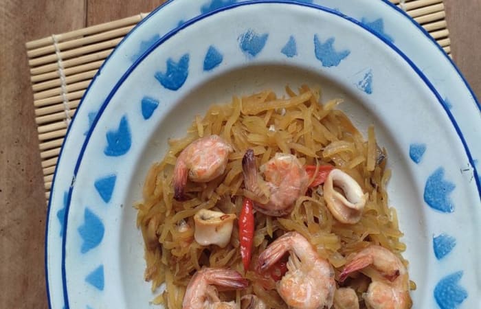 Resep Tumis Pepaya Muda Seafood Dengan Bahan Sederhana