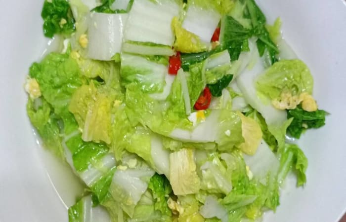 Resep Cah Sawi Putih Dengan Telur Paling Praktis dan Simple