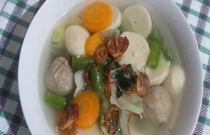 Resep Sayur Sop Baso Ikan Rasanya Maknyus