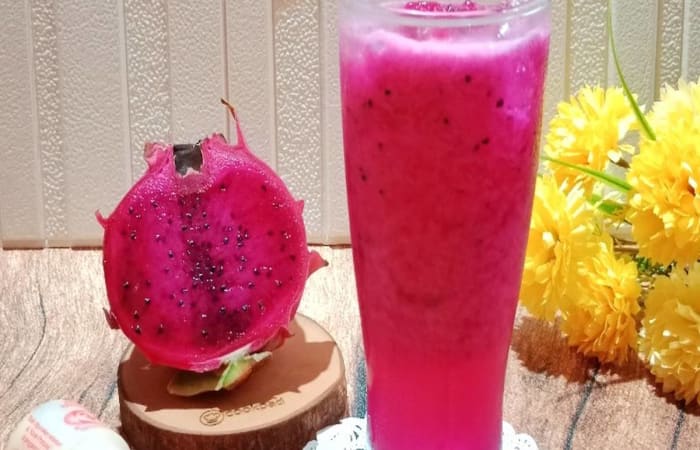 Resep Buah Naga Soda Yakult Rasanya Maknyus