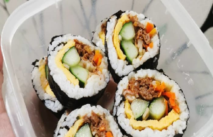 Resep Kimbab  Gimbab Beef Teriyaki Dengan Bahan Sederhana