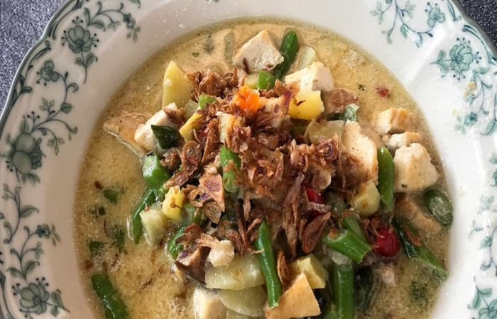 Resep Jangan Lombok Tempe Tahu Putih (sayur Tempe Tahu Santan) Paling Mudah dan Enak