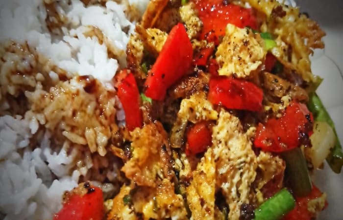 Resep Buncis Dan Paprika Telur Dadar Ala Mbak Lingga Mudah dan Praktis Dihidangkan