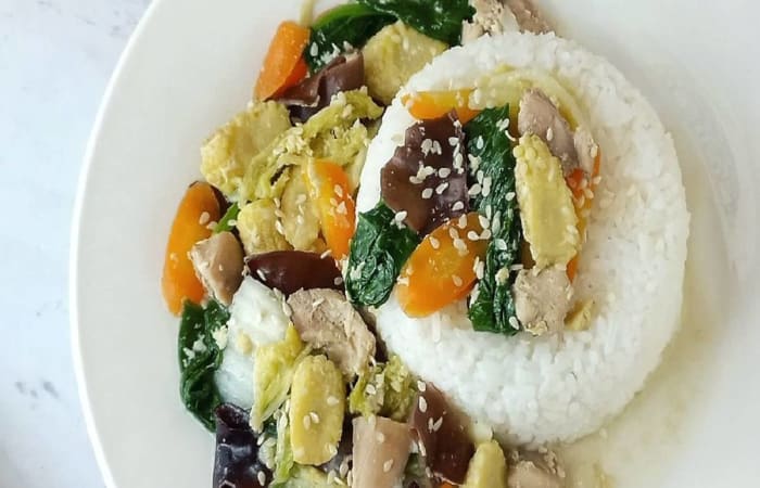 Resep Nasi Ayam Jamur Kuping Favorit Bunda