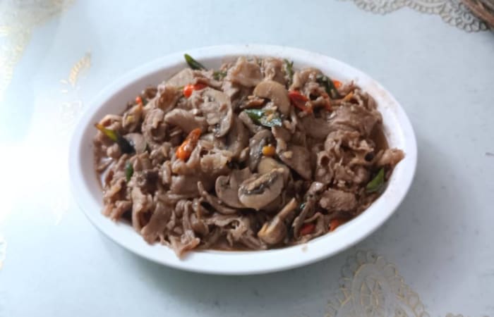 Resep Jamur Merang &amp Beef Saus Teriyaki Paling Praktis dan Simple