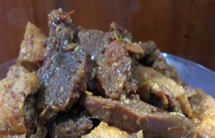 Resep Sambal Goreng Daging Sapi + Tahu Bumbu Kecap (dengan Kaldu Sapi Asli) Rasanya Maknyus