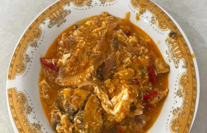 Resep Ikan Sarden Kaleng Dengan Telur Dengan Bahan Sederhana