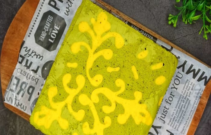 Resep Bolu Pandan Brownies Motif Kuntum Bujang, Riau Dengan Bahan Sederhana