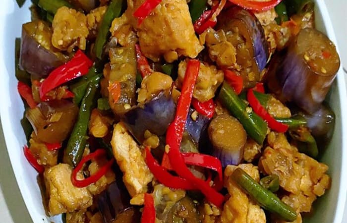 Resep Kacang Panjang Terong Tahu Tempe Pedas Manis Dijamin Nikmat dan Mudah