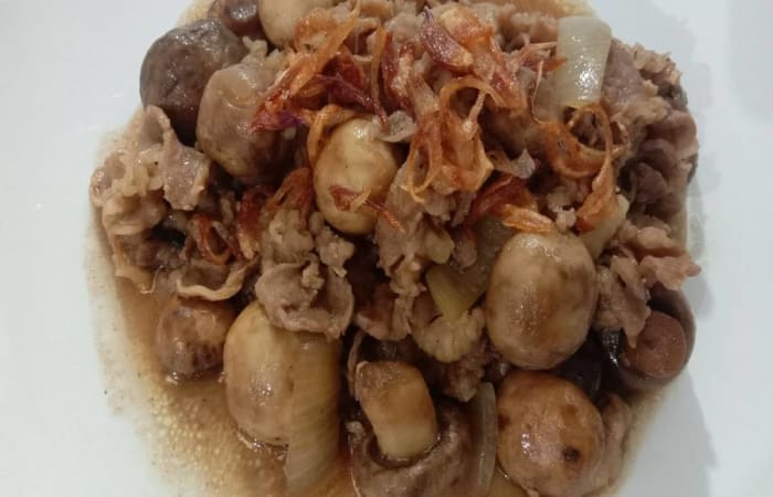 Resep Mushroom Beef Slice Black Pepper Dengan Bahan Sederhana
