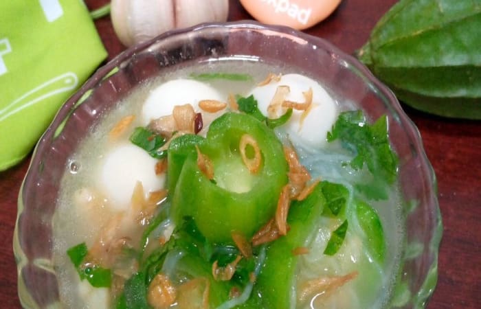 Resep Sop Oyong Bihun Ebi Rasanya Maknyus