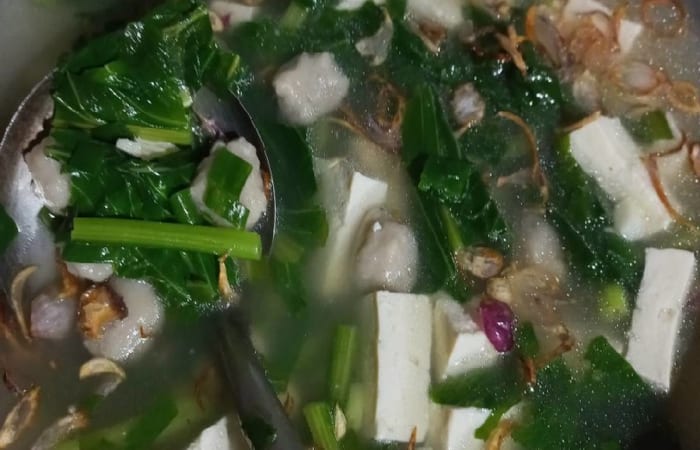 Resep Sop Sawi Bakso Tahu Rasanya Maknyus