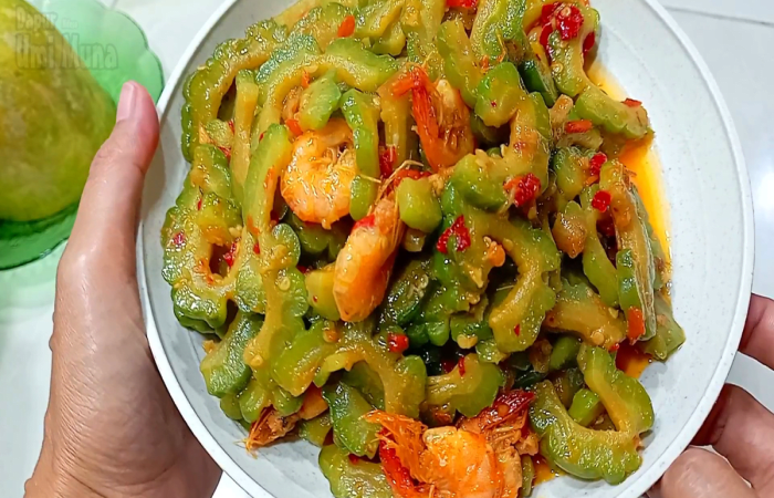 Resep Tumis Pare & Udang (tips Pare Tidak Pahit) Rasanya Maknyus