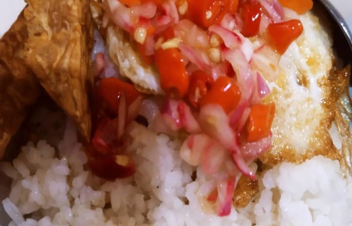 Resep Tempe Telor Sambal Matah Dijamin Nikmat dan Mudah
