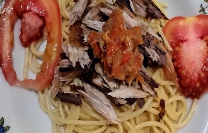 Resep Spaghetti Tuna Sambal Terasi Favorit Bunda