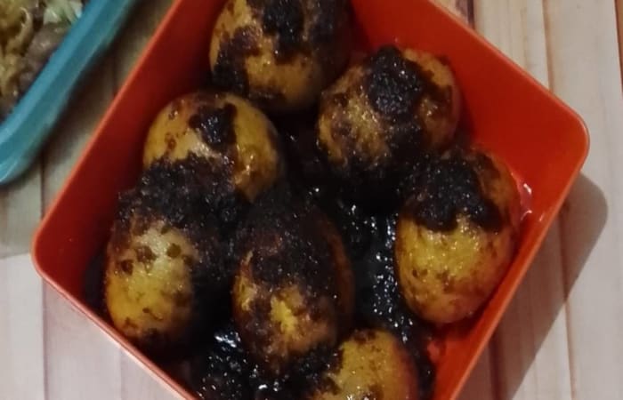 Resep Telur Bulat Kecap Favorit Bunda