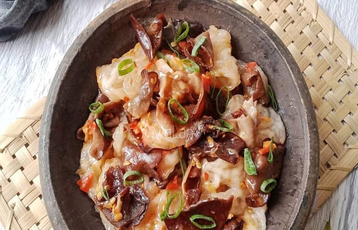 Resep Seblak Cobek Jamur Kuping Rasanya Maknyus
