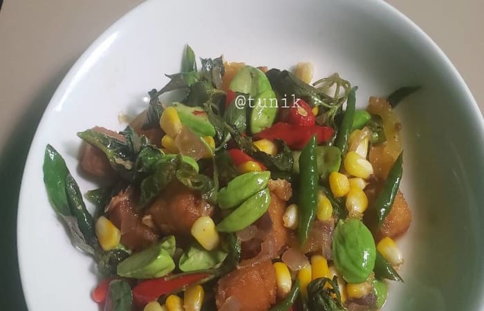 Resep Tumis Jambal Asin Jagung Pete Dengan Bahan Sederhana