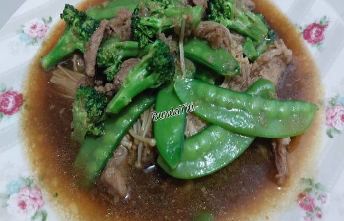 Resep 724tumis Daging Enokibrokoli Dan Kacang Ercis Dijamin Nikmat dan Mudah