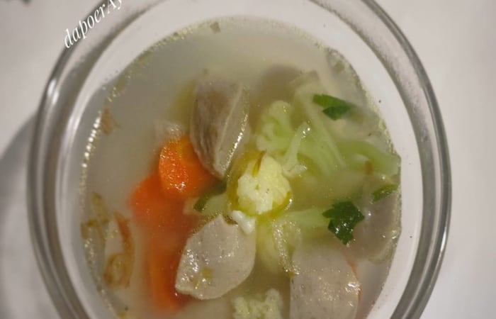Resep Sop Kembang Kol, Baso &amp Wortel Favorit Bunda