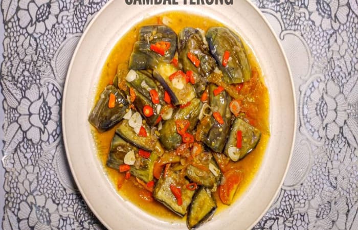 Resep Sambal Terong Bumbu Iris Dengan Bahan Sederhana