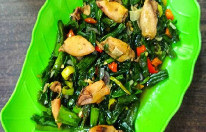 Resep Tumis Daun Genjer Cumi Rasanya Maknyus
